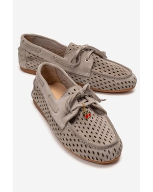Stevo Leder Schnürer Loafer