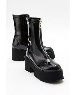 Ovil Plateau-Reißverschlussstiefel (Damen)