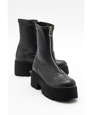 Ovil Plateau-Reißverschlussstiefel (Damen)