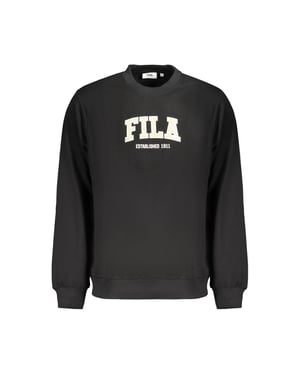 Fila Schwarzes Baumwoll-Herren-Sweatshirt
