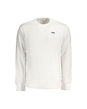 Fila Weißer Baumwoll-Herrenpullover