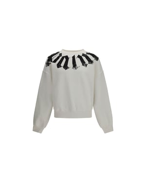 Palm Angels Weißes Baumwoll-Sweatshirt