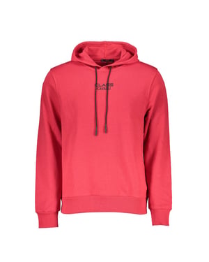 Cavalli Class Rosso Baumwoll-Herren-Sweatshirt