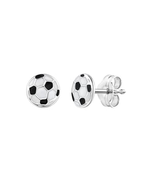 Zeeme for Kids Ohrstecker 925/- Sterling Silber rhodiniert Fußball