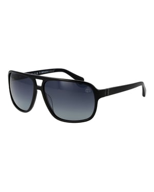 Timberland Schwarze Acetat-Sonnenbrille