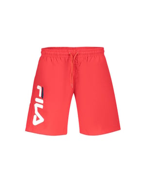 Fila Rosso Polyester Herren Badeshorts