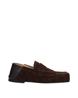 Jacquemus Braune Leder Slipper