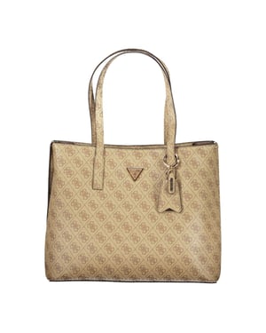 Guess Jeans Beiger Polyurethan Damenhandtasche