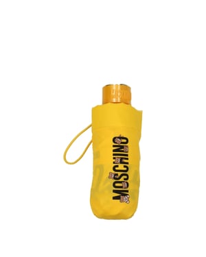 Moschino Gelber Polyester-Regenschirm