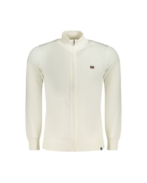 Norwegen 1963 Weißer Baumwollpullover für Herren