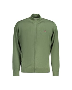 Norwegen 1963 Verde Baumwoll Herren Cardigan