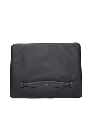 Dolce & Gabbana Graue Stoff-Clutch