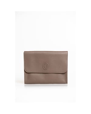 Trussardi Braune Polyester Herren Clutch