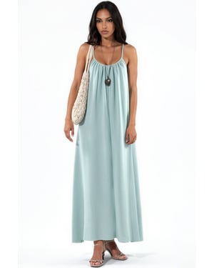 Lässiges Maxi-Woven-Kleid