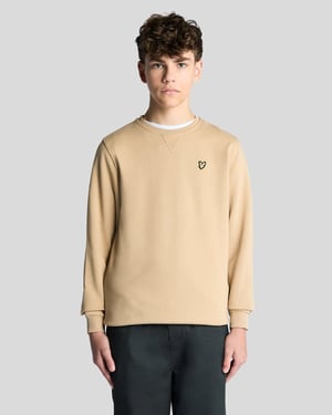 Baumwoll-Sweatshirt mit Rundhalsausschnitt