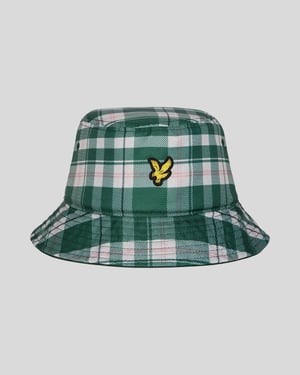 Tartan-Muster Bucket Hat