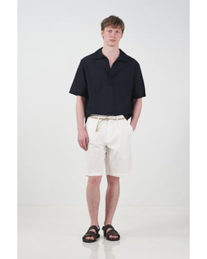 Hüfthohe, lockere gewebte Tailored Shorts