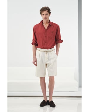 Hochtaillierte Relaxed Fit Shorts