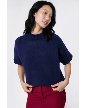 Lockerer Crew-Neck Strickpullover