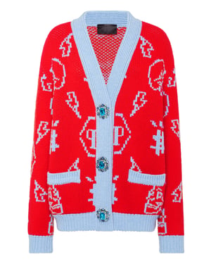 Strickjacke Monogram