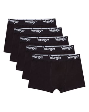 Wrangler – 5er-Pack – Boxershorts – Schwarz