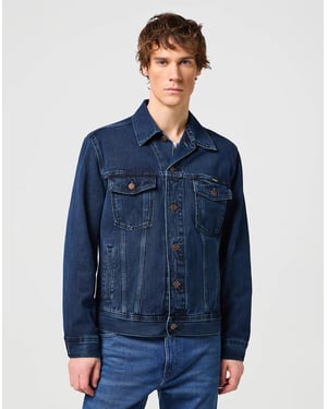 Wrangler - AUTHENTIC JACKET COALBLUE STONE