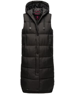 Marikoo Damen Winterweste Sayorii – lang, warm & mit Kapuze