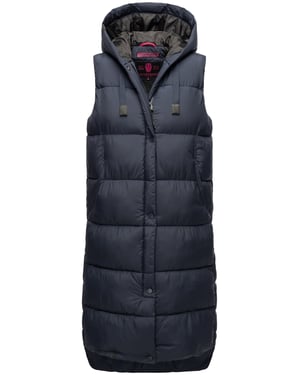 Marikoo Damen Winterweste Sayorii – lang, warm & mit Kapuze
