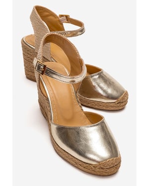 Sinta Wildleder Leder Plateform Espadrille (Damen)