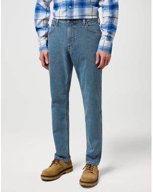 Wrangler Greensboro Jeans, Steel Slate - Blau