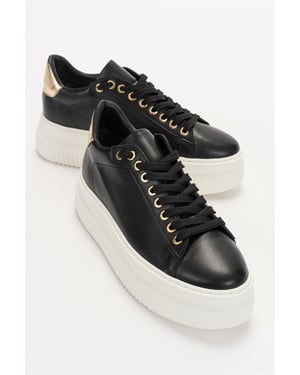 Violette Platform Turnschuhe