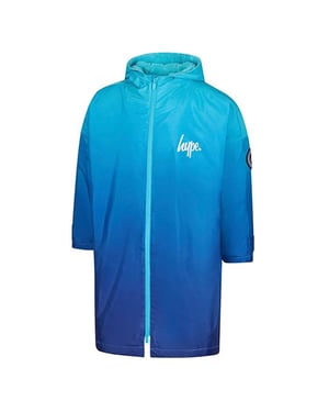 Blaues Verblasstes Jungen-Dry-Robe-Jacke Warmes Wechsel-Schwimm-Außenmantel