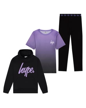 Mädchen 3-teiliges Set Incept Hoodie, kurzärmeliges Top & Leggings