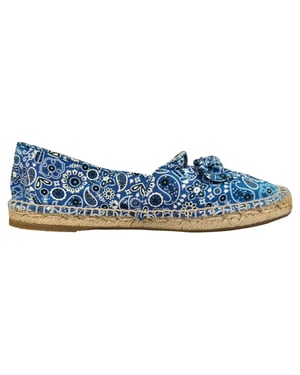 Charlotte Olympia Pre-owned Bandana Espadrilles aus Leinwand, flach - Blau