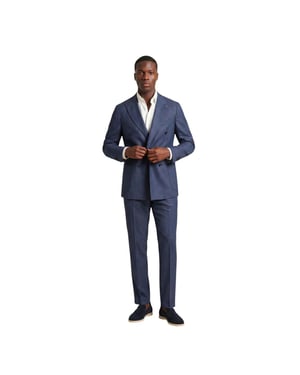 Mulish Blue Polyester Zweiteiliges Anzugset