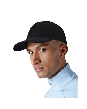 Beechfield - "Urbanwear" Snapback Mütze 6 Segmente für Herren/Damen Unisex (Schwarz)