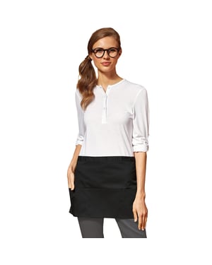 Premier Damen Schürze mit 3 Taschen bunt (Schwarz)