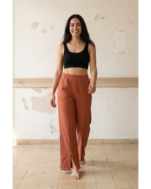 Hochtaillierte Weite Leggings-Jogger