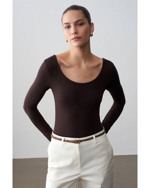 Schlankes Modal-Jersey-Bodysuit