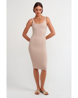 Ärmelloses Bodycon-Midikleid