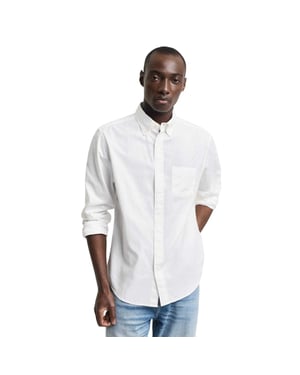 Gant - "Fit Archive" Button-Down-Hemd für Herren (Cremefarbe)