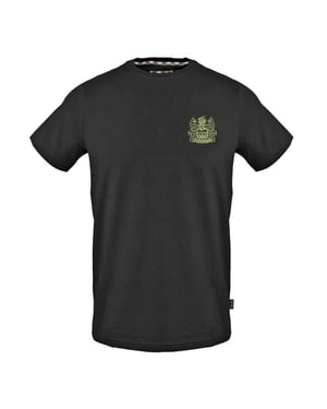 Aquascutum - T-Shirt für Herren, Rundhalsausschnitt (Schwarz)