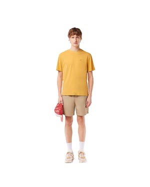 Lacoste - T-Shirt für Herren, Natürlich gefärbter Jersey (Orange)