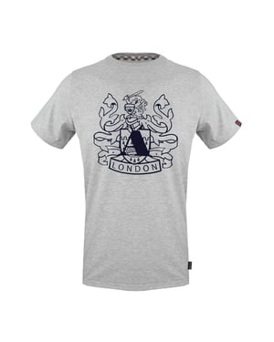 Aquascutum - T-Shirt für Herren, Rundhalsausschnitt, Jersey (Grau)