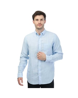 Gant - Hemd für Herren, Leinen, Regulär (Blau)