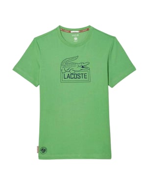 Lacoste - "Roland Garros Edition" T-Shirt für Herren/Damen Unisex, Regulär (Grün)