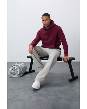 Herren Fleece-Hoodie mit Tasche