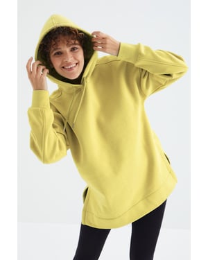 Übermaß Kapuzenpullover mit Tasche