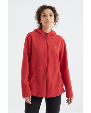 Damen Kapuzenzip-Sweatshirt