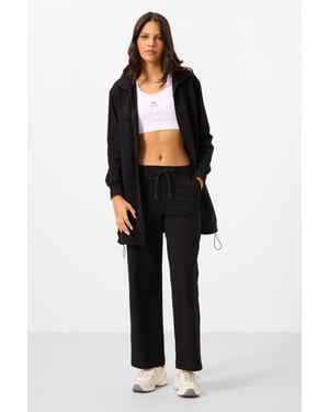 Damen Sweatshirt und weite Hose Set aus Baumwollmischung